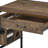 Weathered Oak And Black 1-Drawer Writing Desk