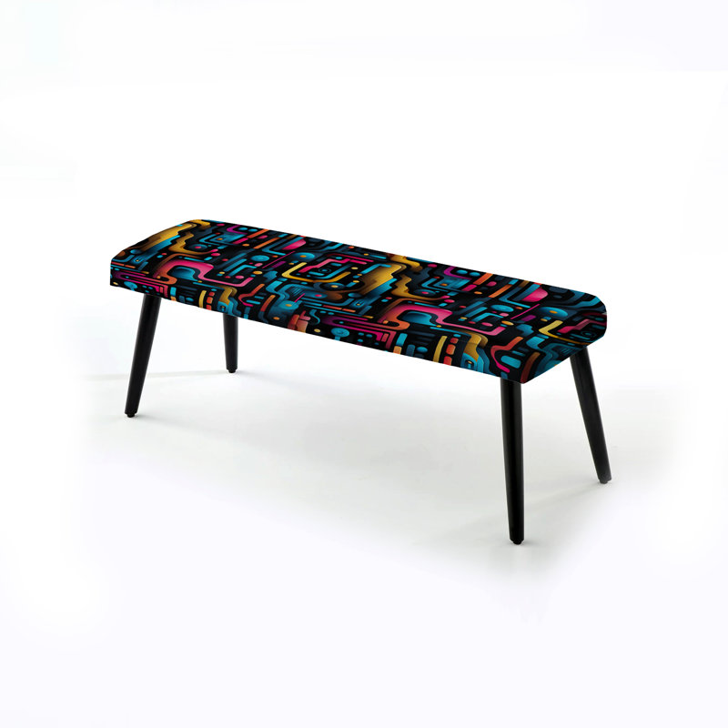 Banc rembourré Neon Futuristic