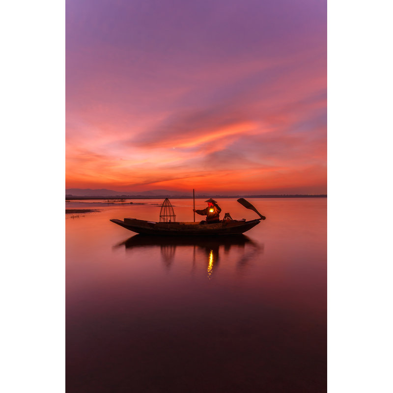 Crim Fishermen - Wrapped Canvas Print, 30cm H x 30cm W x 3.8cm D