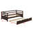 Shantee Twin Size Wooden Daybed with Trundle-1804737953