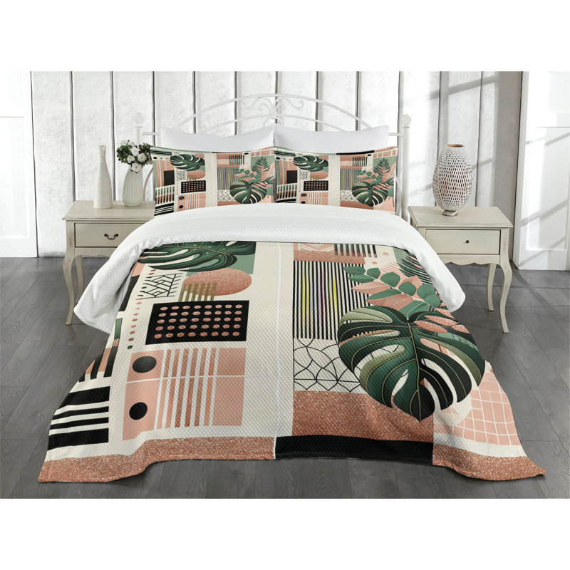 Polyester Not Solid Color Coverlet, Queen Coverlet / Bedspread + 2 Standard Shams