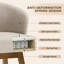 360 Degrees Rotating U-Shaped Wrap Bar Stool, Rubberwood Frame, Load-Bearing Capacity 160 KG-287004687