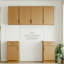 Ensemble d'armoires de cuisine en bois de frêne moderne avec deux armoires murales de 12 po, une armoire murale de 30 po et une armoire de base de 12 po avec tiroir - compatible avec un four mural de 30 po