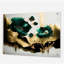 Or et vert coquelicot floral Euphoria II - coquelicots, art mural en acrylique pour la cuisine-101522415