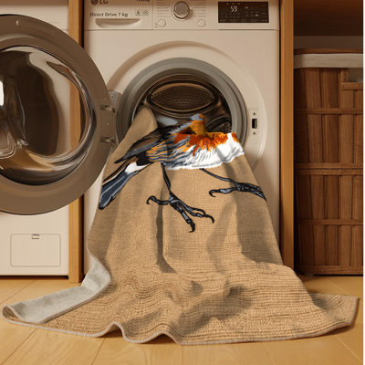 Tapis lavable American Robin Birds