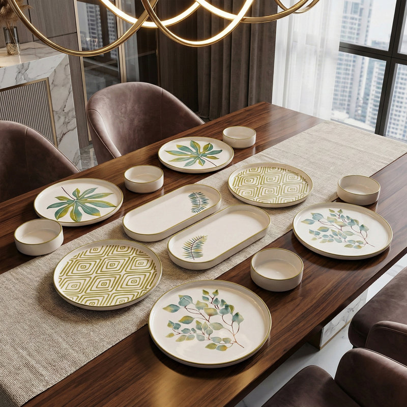 14 Pieces Ceramic Breakfast Set