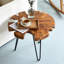Table de bout moderne en bois massif fabriquée à la main