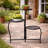 Folding 3-Tier Iron Plant Stand with Elegant Leaf Cutout Design for Indoor Living Spaces and Outdoor Garden Use – 22", Black