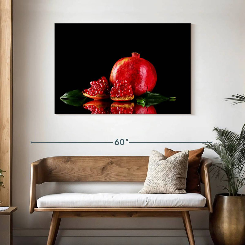 Yarlin Ripe Pomegranate Fruit, 30" H x 45" W