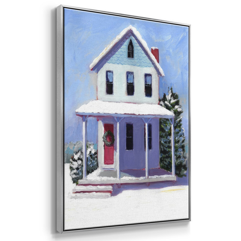 Victorian Home I, reproduction d'art sur toile, Encadrement argenté, H 25 po x l 17 po x P 1,5 po