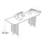 Table de salle à manger Simple Home-123375039