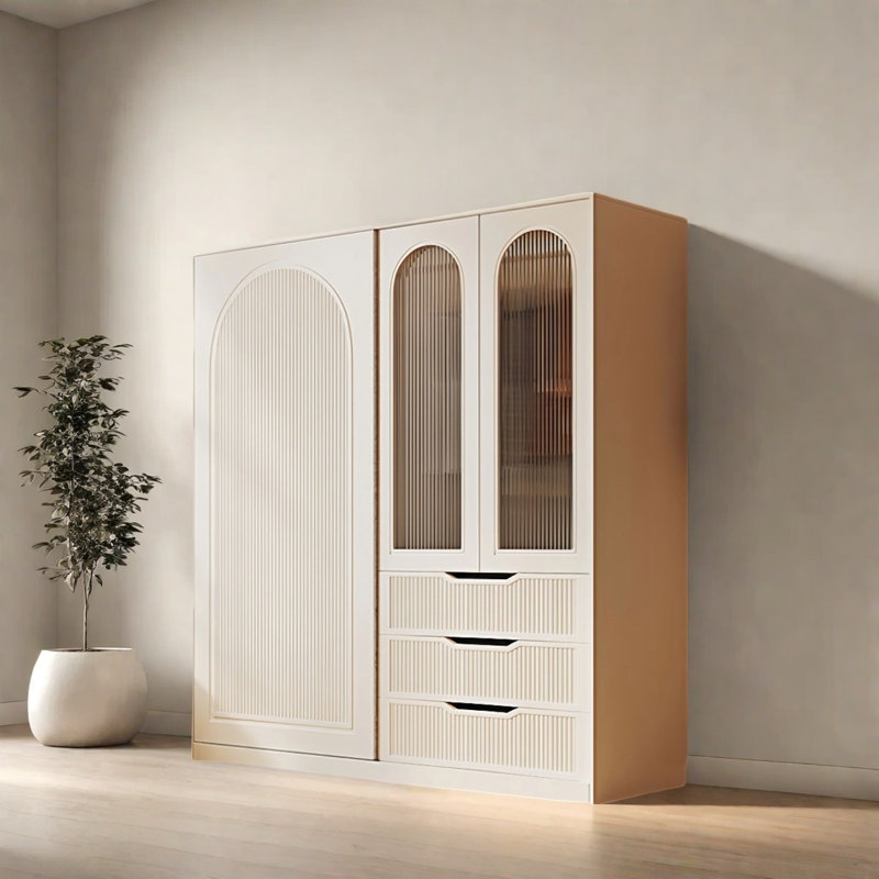 Armoire moderne, simple et luxueuse, H 82,68 po x l 47,24 po x P 22,83 po