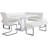 Darcie Rectangular Glass Top with Stainless Steel Base Dining Table