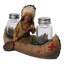 Ensemble de porte-shaker Native American Indian Chief in Canoe Boat