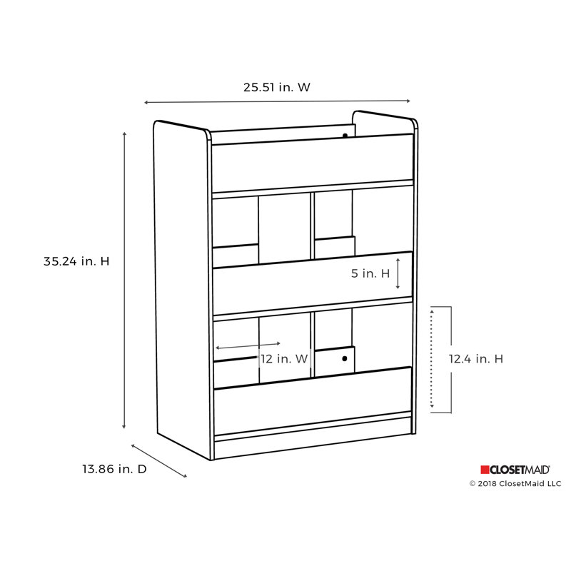 KidSpace Vertical 35.24" Cube Storage Organizer