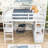 Frowine Kids Full Loft Bed with Drawers-2124394377