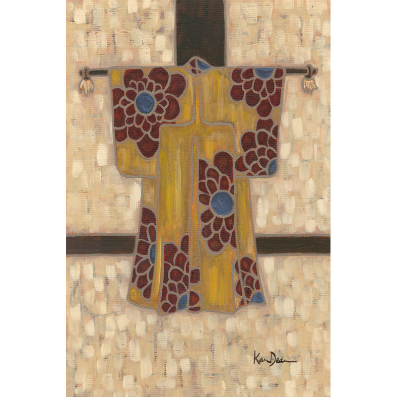 Primary Kimono II by Karen Deans - Wrapped Canvas Painting, 46cm H x 30cm W x 3.8cm D