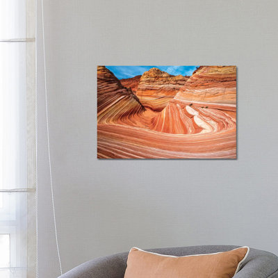 The Wave, Coyote Buttes, Paria-Vermilion Cliffs Wilderness, Arizona, USA by Russ Bishop - Wrapped Canvas Gallery-Wrapped Canvas Giclée