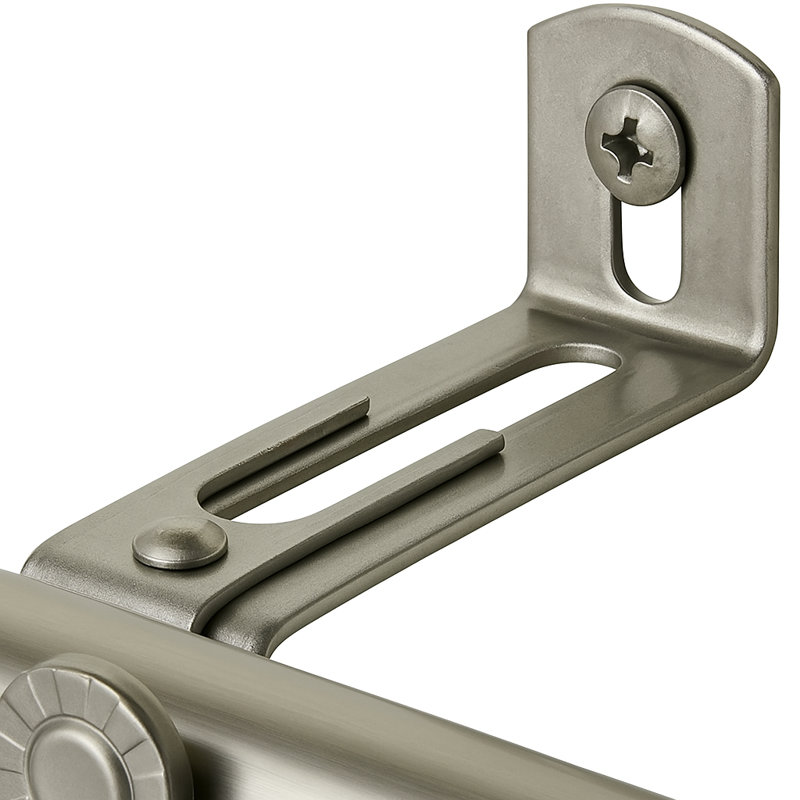 Tringle à rideaux 13/16 po Bud, 28" - 84", Nickel
