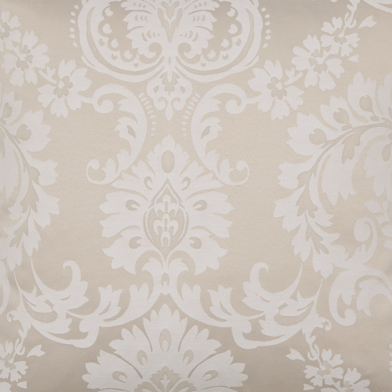 Classic Damask Jacquard 45x45cm Cushion Natural