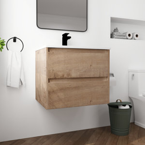 Marajo 24" Wall-Mounted Single Bathroom Vanity Set