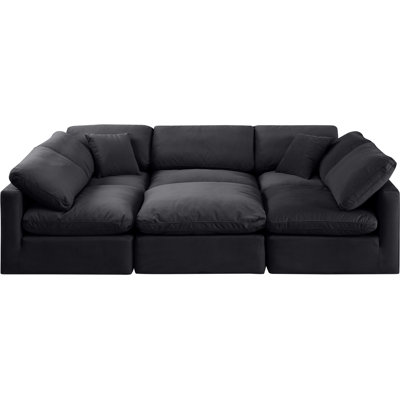 Itala Velvet U-Shaped Sectional Reversible