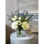Arrangement marguerite avec allium et lavande