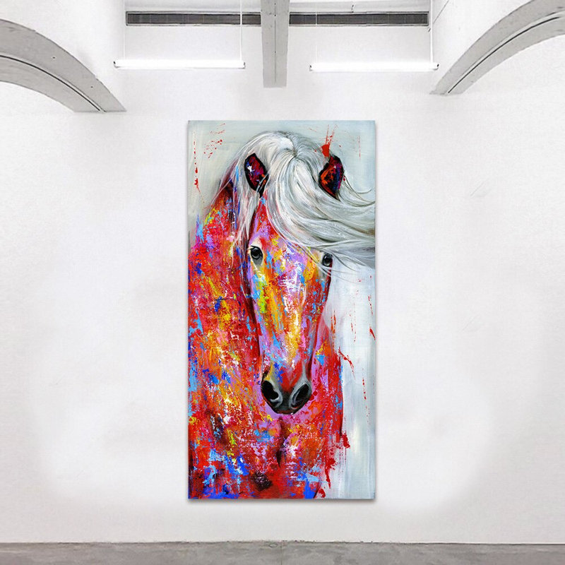 «Roll Up», reproduction d'art sur toile, affiche murale d'art cheval