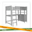 Lit mezzanine simple avec tiroirs et bureau-26910635