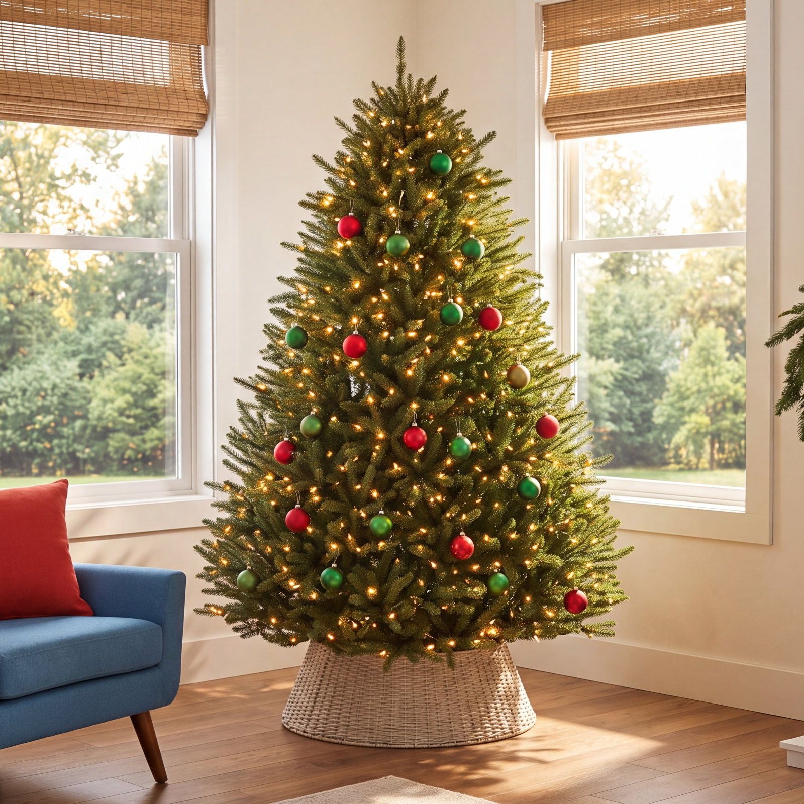 Albric North Valley Spruce Christmas Tree, 7.5'