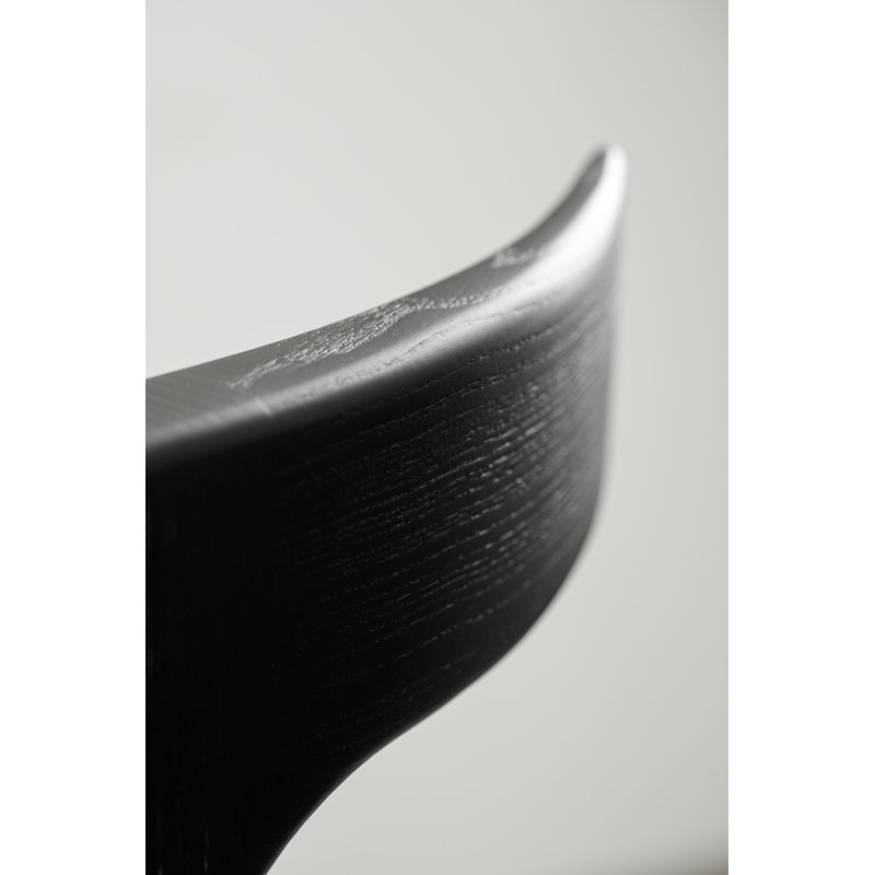 Anvil Chair With Back, Matte Black, Bar Stool (31” Seat Height)