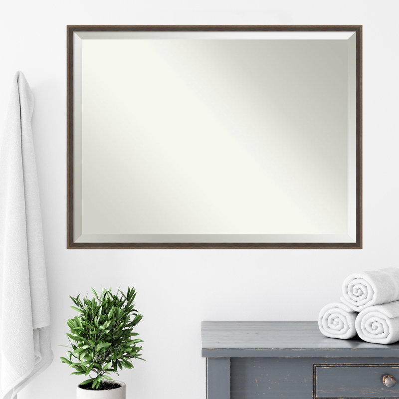 Jonesborough Flat Mirror, Brown, 31.25" x 41.25"