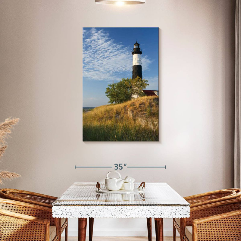 Phare Lilie Big Sable Point II, H 45 po x l 30 po