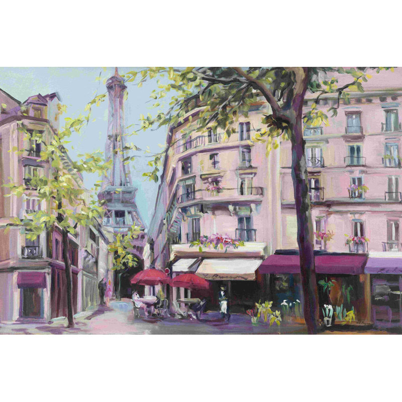 «Springtime In Paris Pink», reproduction sur toile tendue, H 8 po x l 12 po
