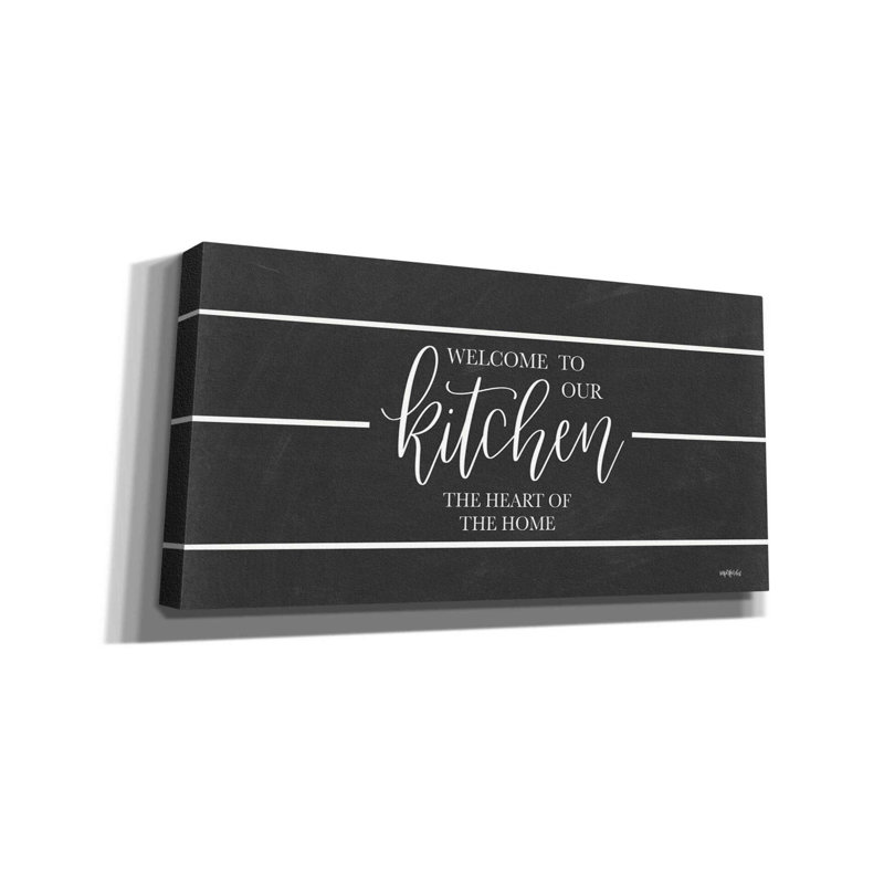 «Welcome to Our Kitchen» par Imperfect Dust, art mural sur toile, H 30 po x l 60 po x P 1,5 po