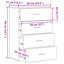 Sideboard With Drawer 60 X 31 X 84 Cm Engineered Wood-281229289