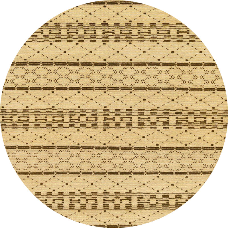 Tapis abstrait moderne 240, Rond 7 pi