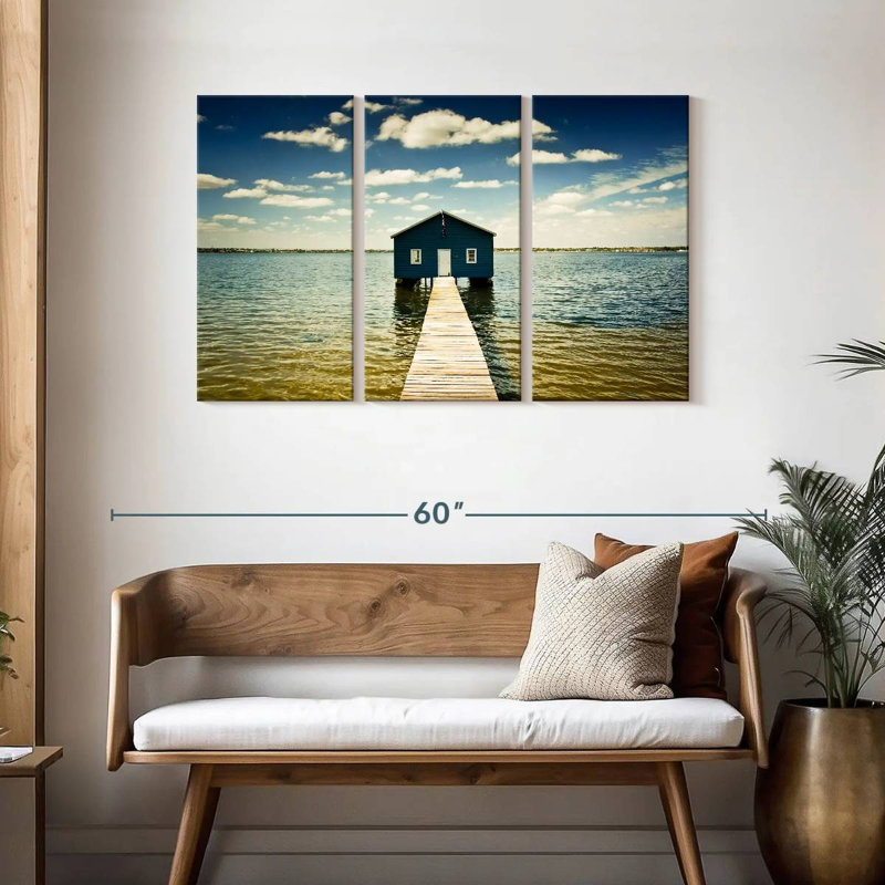 Aletra Blue Boat House, H 28 po x l 45 po