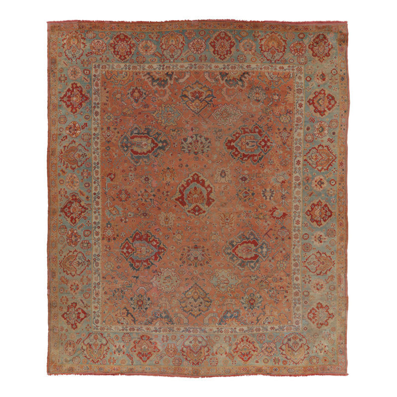 Antique One-of-a-Kind 13'4" x 15'10" Hand Knotted Area Rug