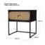 Honebein 50.2cm W Particle Board / Chipboard Bedside Table