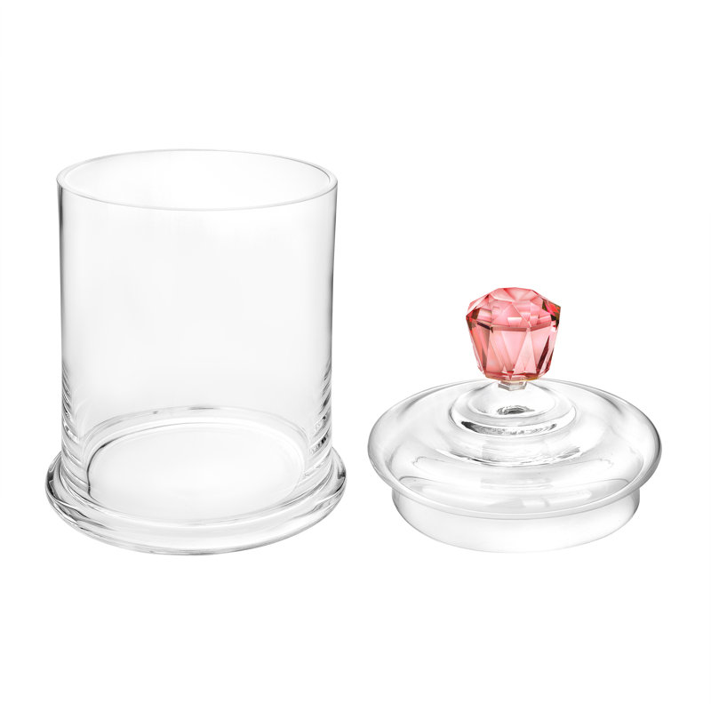 Pot moyen avec poignée en losange rose - 9,8 po, Rose