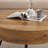 31.5" Round Mid-Century Modern Coffee Table with Natural Wood Top & Black Metal Hairpin Legs-976019211