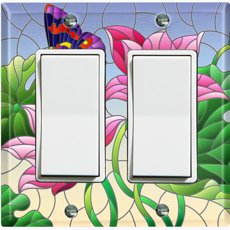 Plaque murale 2 bandes Butterfly