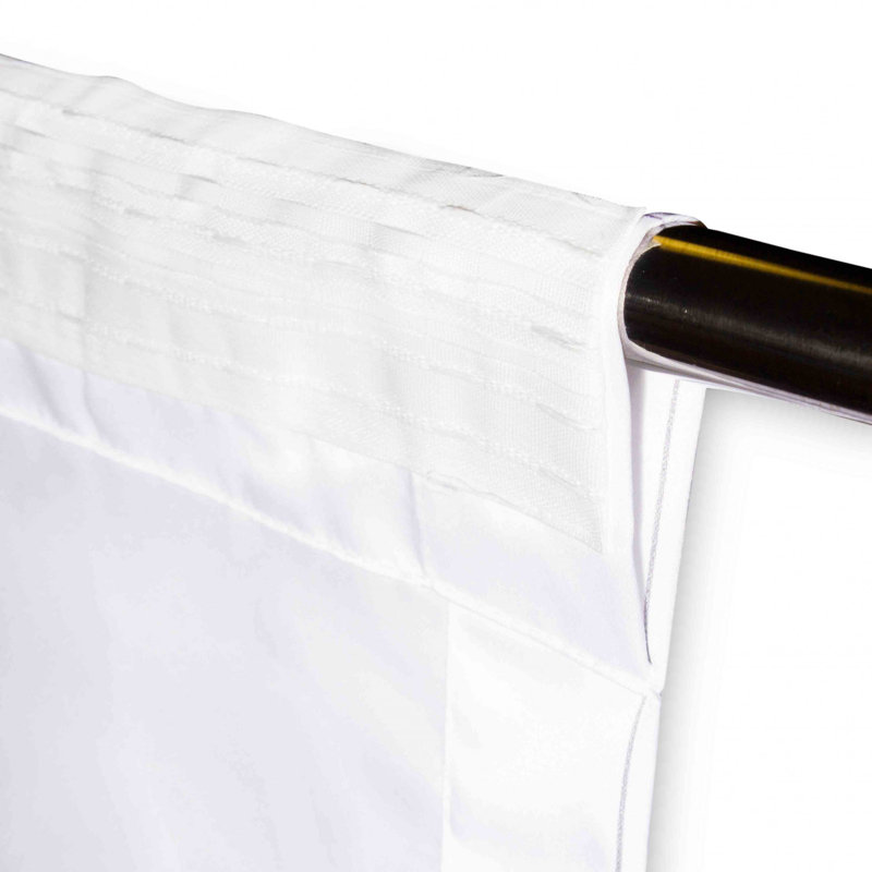 Musik Pencil Pleat Semi Sheer Thermal Curtains, 140cm W x 260cm D