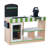 Teamson Kids Cashier Austin Checkout Counter Stand, Green/White/Natural