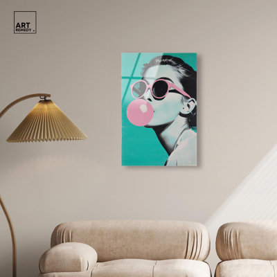 Impression acrylique « Retro Chic II » – Décoration murale pop moderne par Art Remedy, prête à  accrocher, 10 x 15