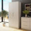 Luno 2 Door Wardrobe White Modern Bedroom Storage with Hanging Rail & Shelf Scratch-Resistant-748855531