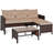 Heinzfried 3 - Person Patio Conversation Set with Cushions-842706167