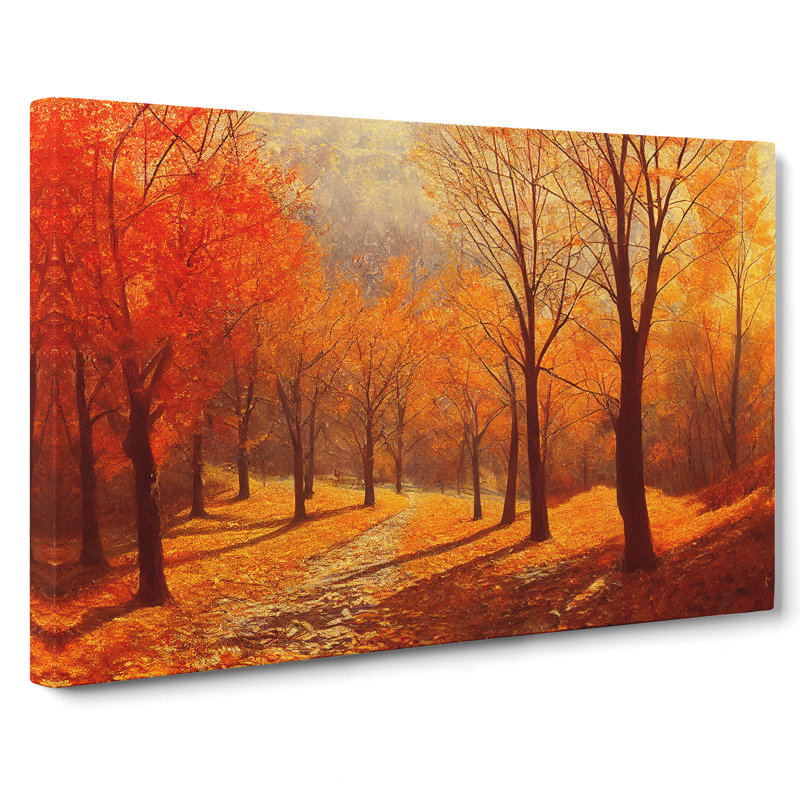 Amazing Autumn Forest - Wrapped Canvas, 35cm H x 50cm W x 3cm D