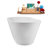 53.9'' x 29.7'' Freestanding Soaking Acrylic Bathtub-95288645